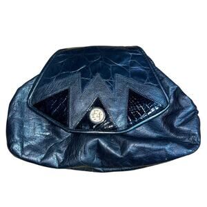 Fifth Avenue Vintage Leather Bag Snakeskin Convertible